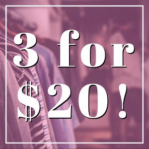 ❤️3 for $20!❤️ Bundle and Save!